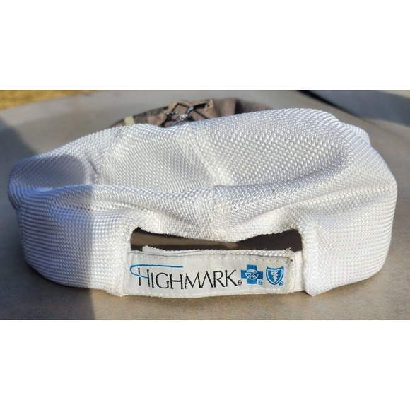 Pittsburgh Penguins Logo Patch Brown Front White Mesh Adjustable Hat Highmark - Picture 6 of 8